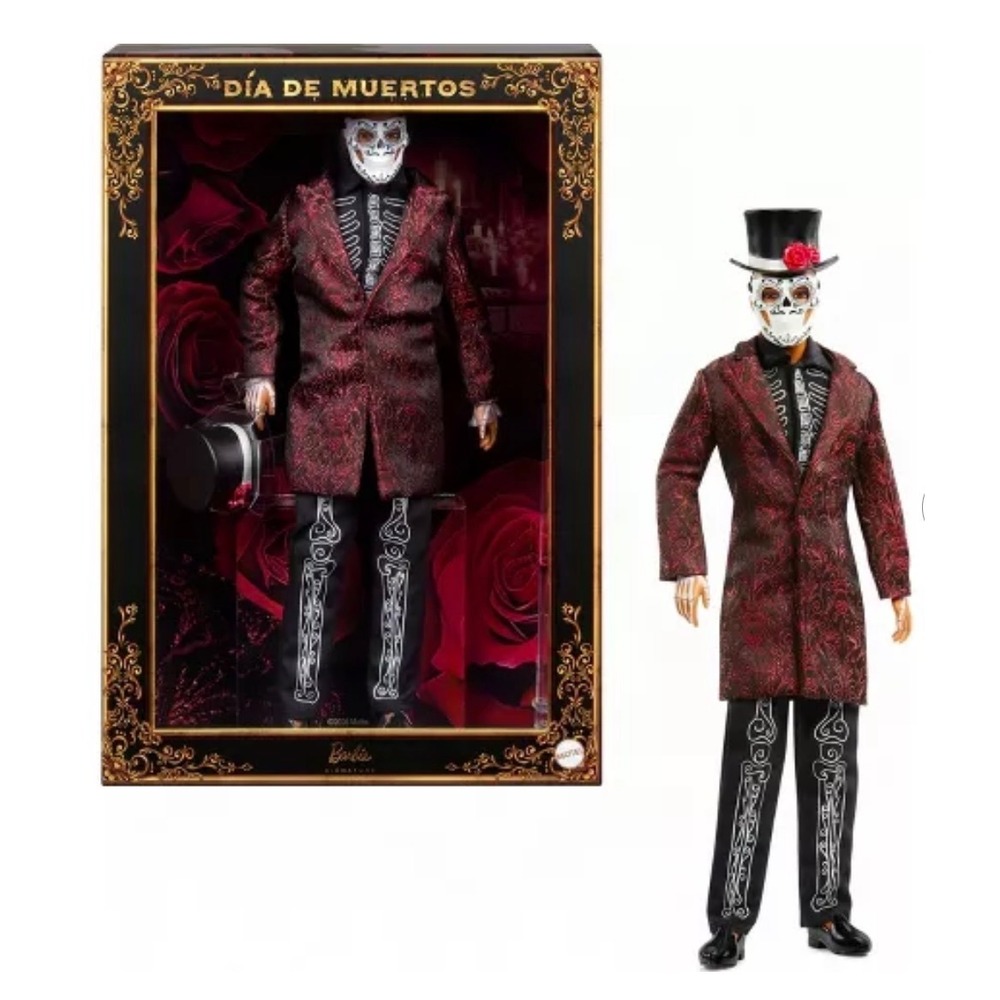 Barbie Signature 2026 Dia De Muertos Ken Doll Calavera Mask Hat HYX83